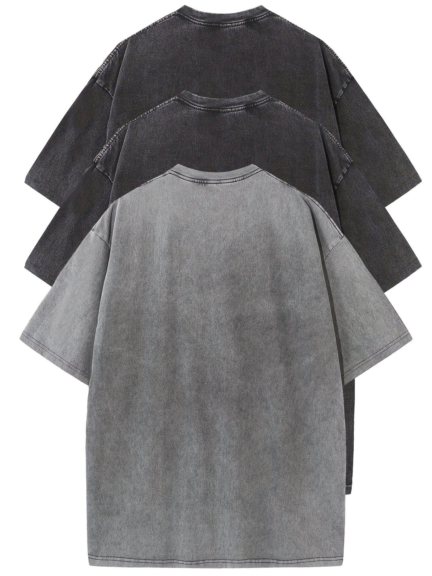 T-shirt décontracté homme coupe ample style urbain pour usage quotidien