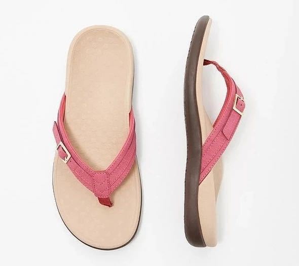 Sophia – Tongs Métal à Semelle Plate en Cuir Vegan