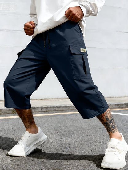 Bermuda cargo décontractée pour homme, style urbain polyvalent