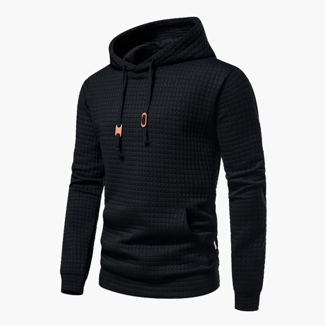 Hoodie à Capuche Homme Style Décontracté Motif Carreaux – Confort Moderne pour Tous les Jours