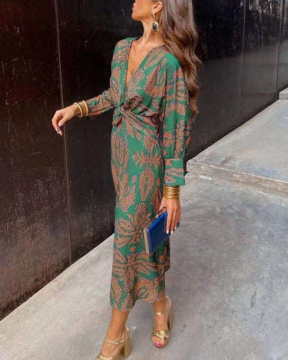 Robe Longue Élégante Femme Style Bohème Chic pour Soirée ou Travail