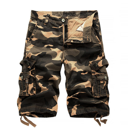 Tommy – Shorts Cargo Imprimés Camouflage à Longueur Genou