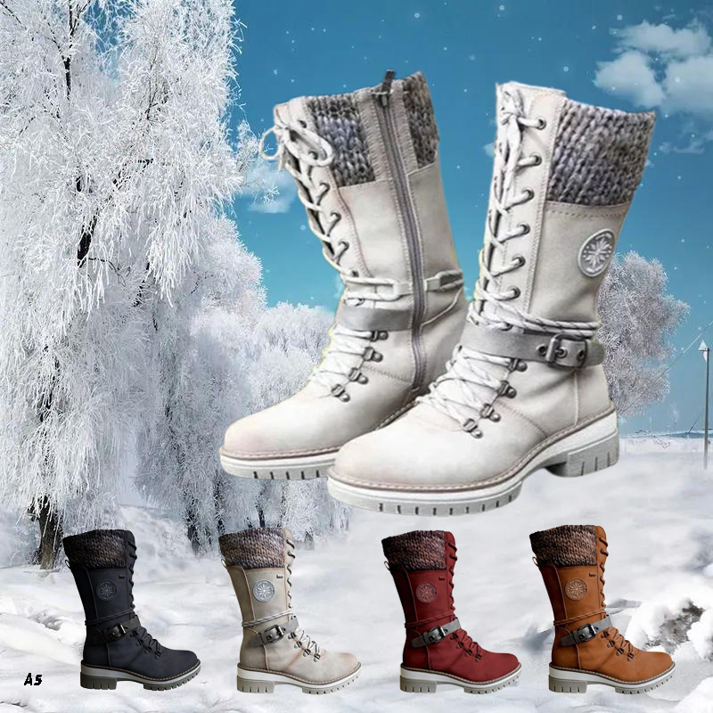 Rose – Bottes de Neige Imperméables pour Femme