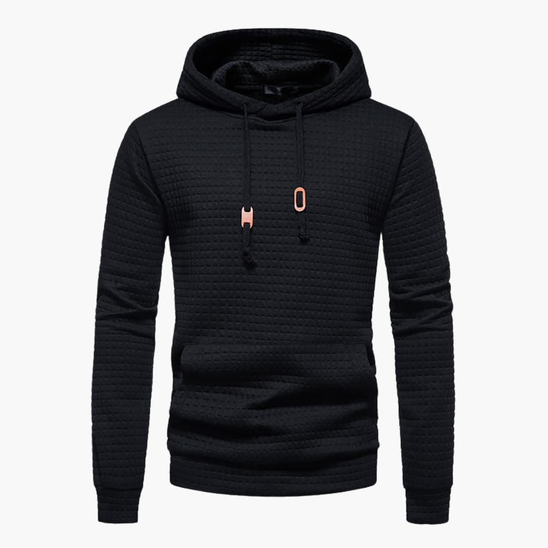 Hoodie à Capuche Homme Style Décontracté Motif Carreaux – Confort Moderne pour Tous les Jours