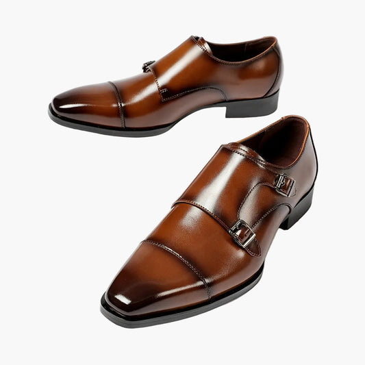 Heren nette schoenen met dubbele gesp – formele elegantie en moderne stijl