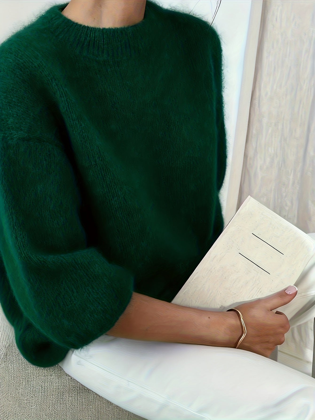 Pull élégant style décontracté femme pour automne hiver