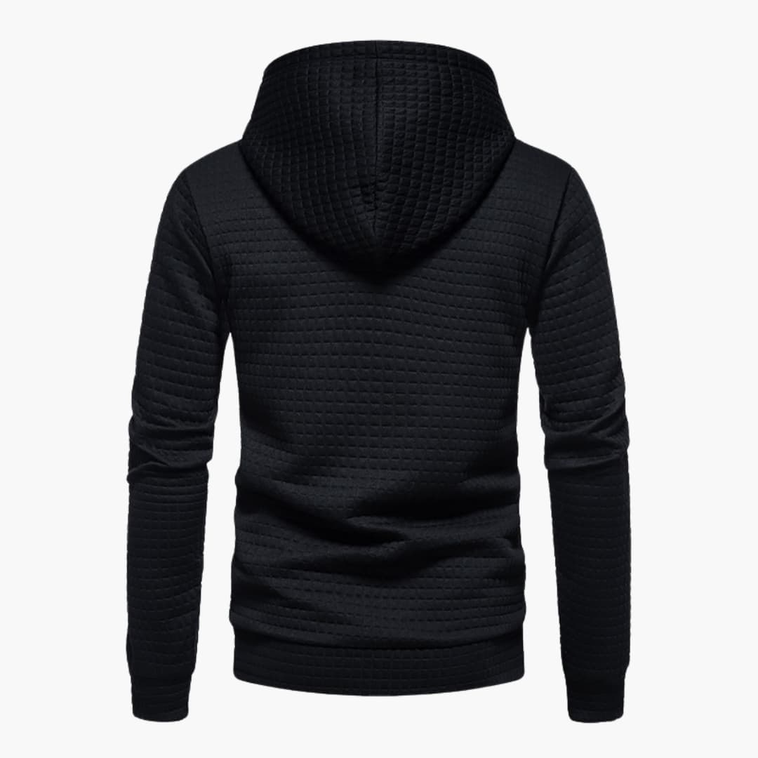 Hoodie à Capuche Homme Style Décontracté Motif Carreaux – Confort Moderne pour Tous les Jours