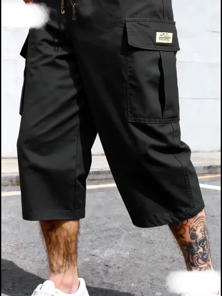 Bermuda cargo décontractée pour homme, style urbain polyvalent