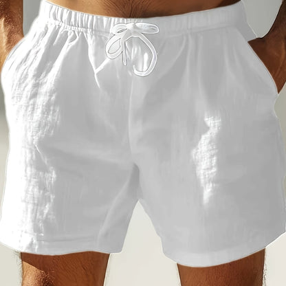 Herre badeshorts i afslappet stil med justerbar snor til strand eller pool