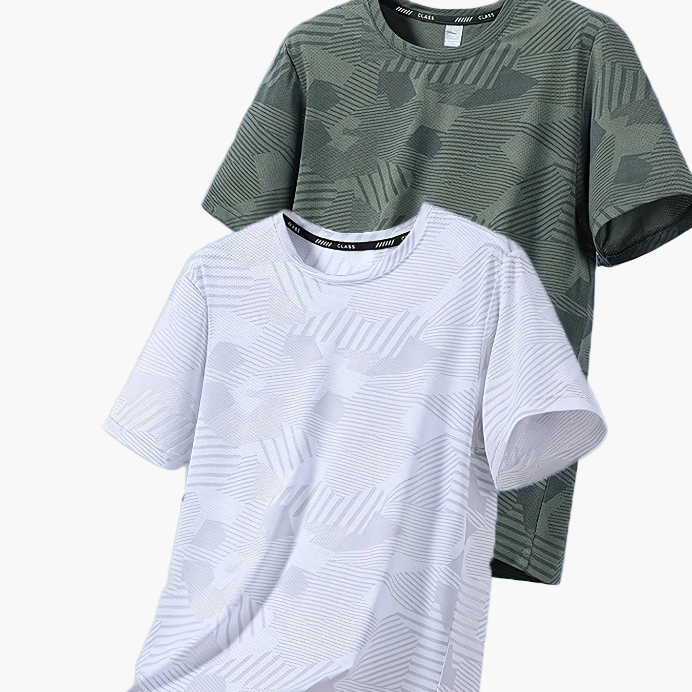 Camiseta casual para hombre estilo tropical transpirable de manga corta - Pack de 2, ideal para el verano