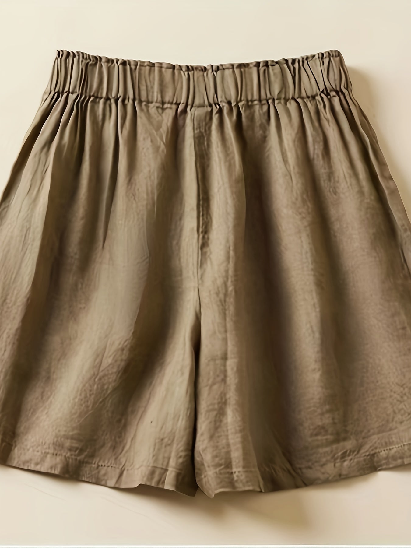 Shorts vita alta donna taglio ampio stile casual estivo