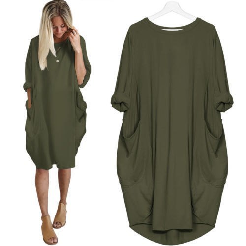 Emma – Robe Longue Évasée à Col Rond