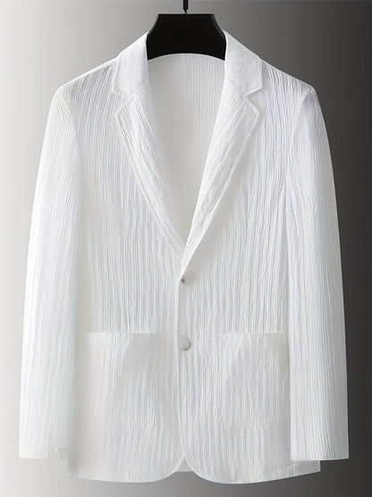 Elegante herencolbert met strepen in casual stijl voor lente/zomer