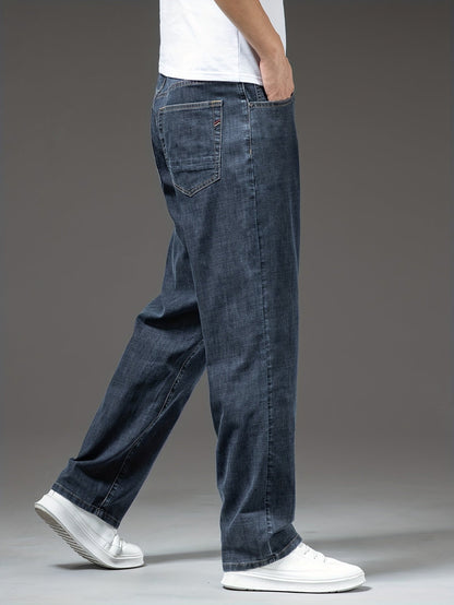 Herenjeans met rechte pasvorm, klassieke stijl, voor dagelijks gebruik