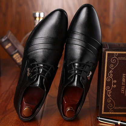 Chaussures habillées business élégantes pour homme à bout pointu – Style professionnel bureau et cérémonies