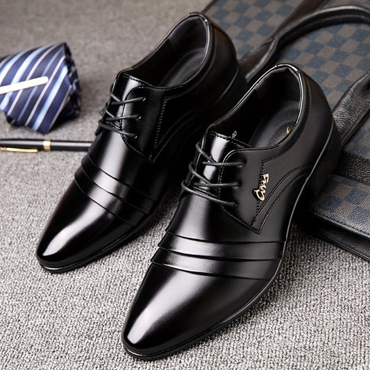 Elegante zakelijke nette schoenen voor heren met puntige neus – Professionele stijl voor kantoor en ceremonies