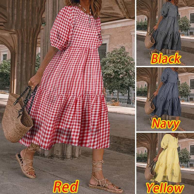 Denise – Robe d'été décontractée à manches courtes