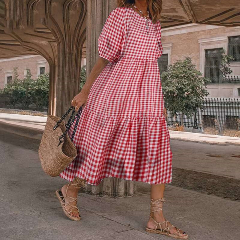Denise – Robe d'été décontractée à manches courtes