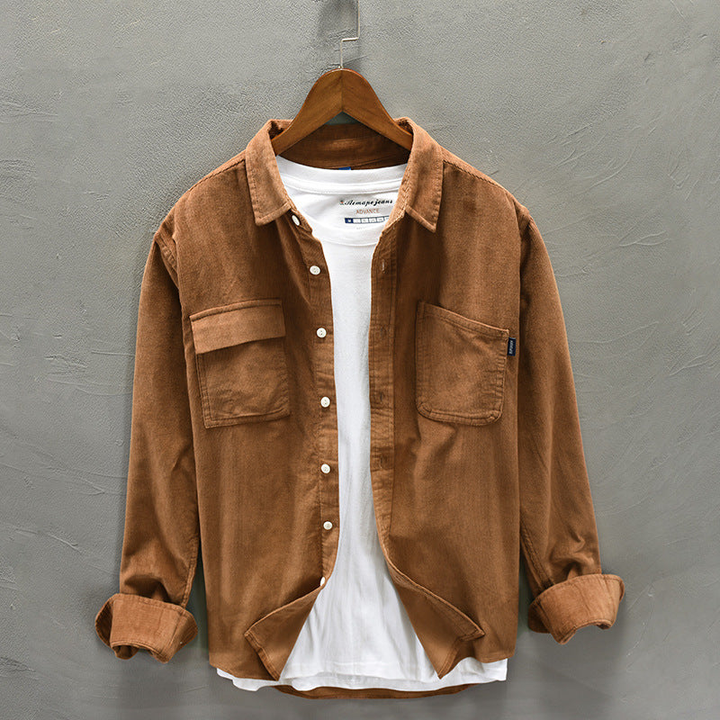 Jonathon – Veste Décontractée à Manches Longues en Coton