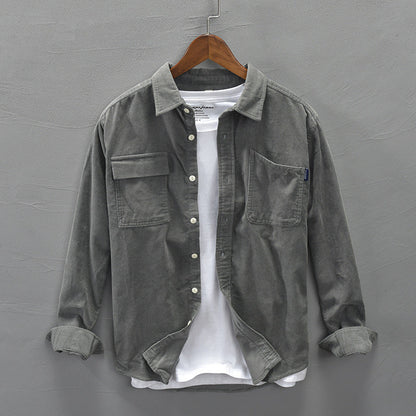 Jonathon – Veste Décontractée à Manches Longues en Coton