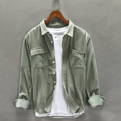 Jonathon – Veste Décontractée à Manches Longues en Coton