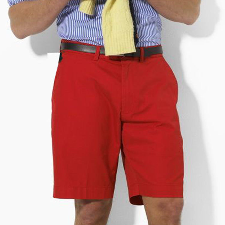 Jeff – Shorts d'affaires pour hommes en polo blancs
