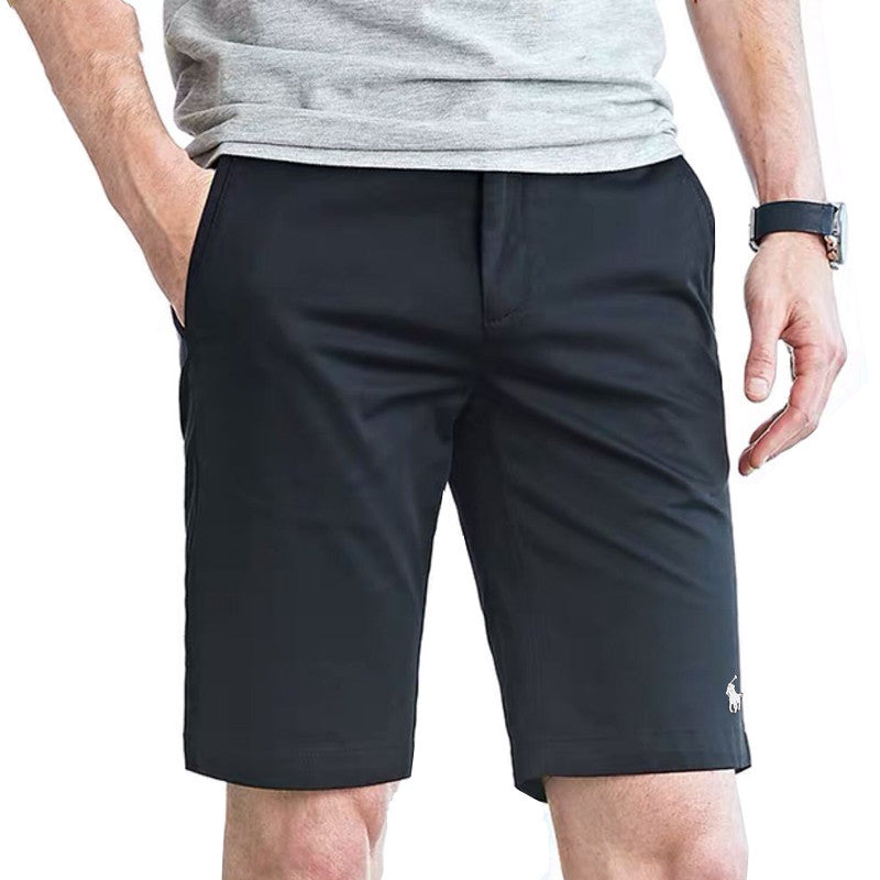 Jeff – Shorts d'affaires pour hommes en polo blancs