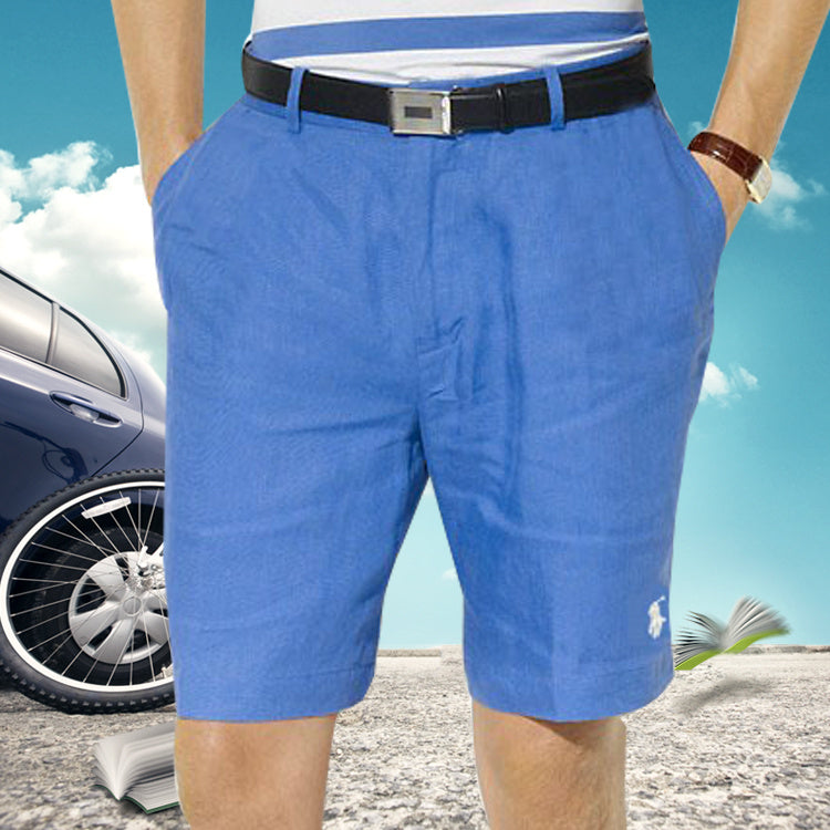 Jeff – Shorts d'affaires pour hommes en polo blancs
