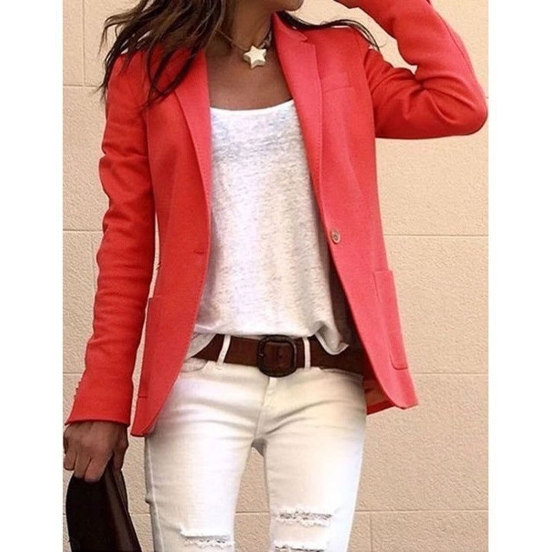 Blazer Femme Élégant Style Harajuku pour Affaires et Loisirs