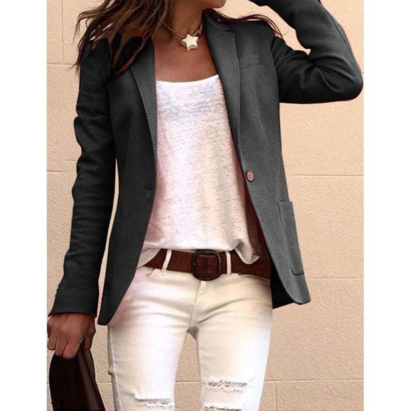 Blazer Femme Élégant Style Harajuku pour Affaires et Loisirs