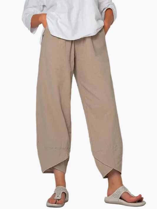 Pantaloni corti ampi stile informale per donna – Eleganza quotidiana e comfort