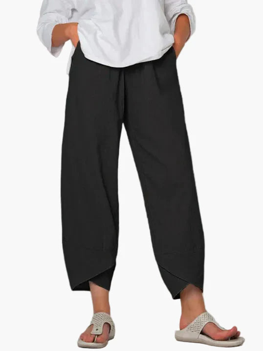 Wide cropped pants casual style for women – Daily elegance and comfort