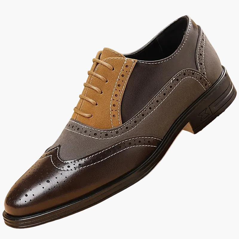 Men's Dress Shoes Elegant Brogue Style for Business and Formal Occasions