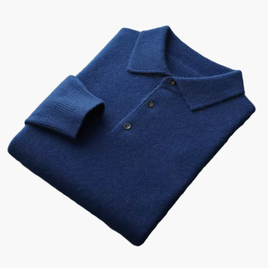 Polo en laine pour homme - Style élégant et confortable pour toutes occasions