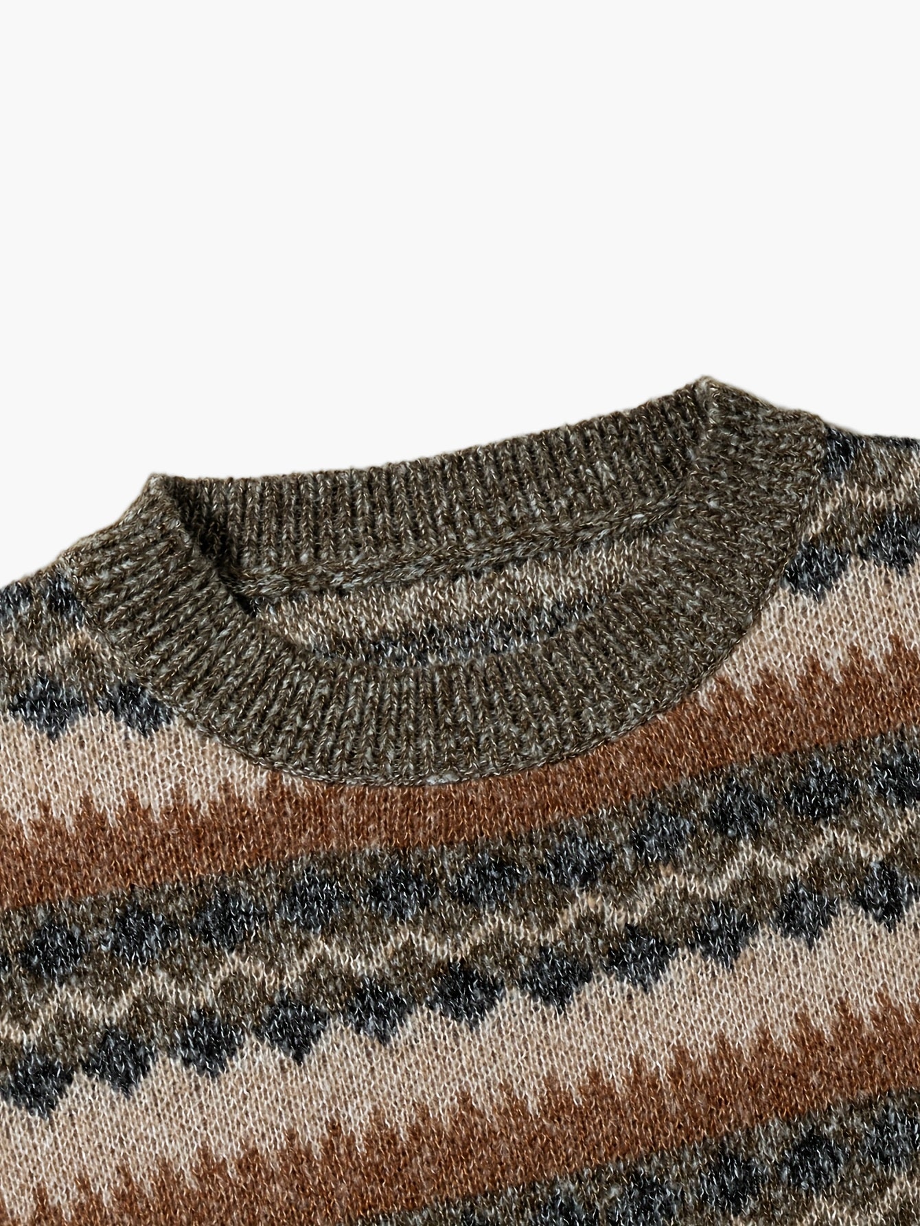 Pull décontracté homme à motif géométrique rétro – Style automne hiver tendance