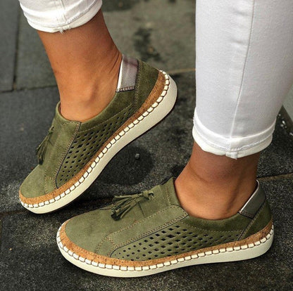 Chaussures confort femme à enfiler style décontracté coréen – mocassins légers à semelle plate pour loisirs et quotidien