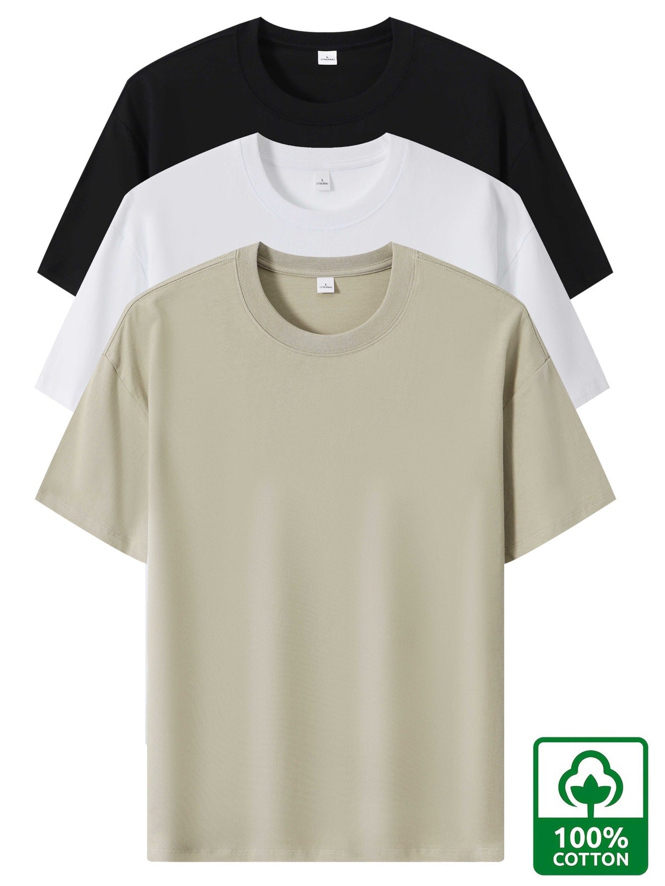 T-shirt basique style décontracté pour homme - polyvalent, tendance, usage quotidien