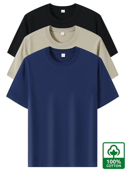 T-shirt basique style décontracté pour homme - polyvalent, tendance, usage quotidien
