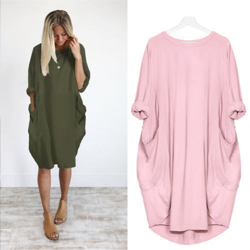 Emma – Robe Longue Évasée à Col Rond