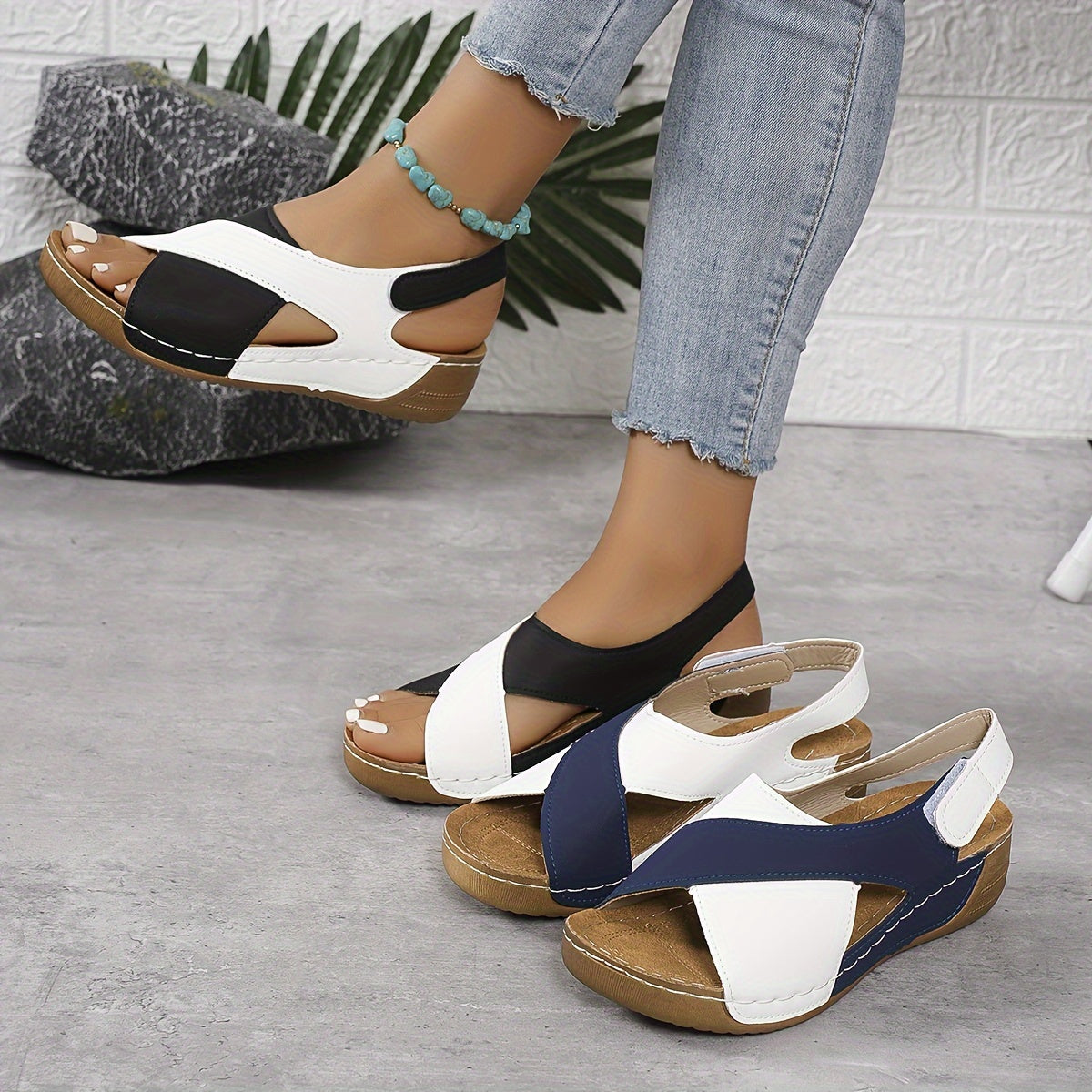 Sandalias Ortopédicas Mujer Comodidad Caminata Diaria Estilo Informal