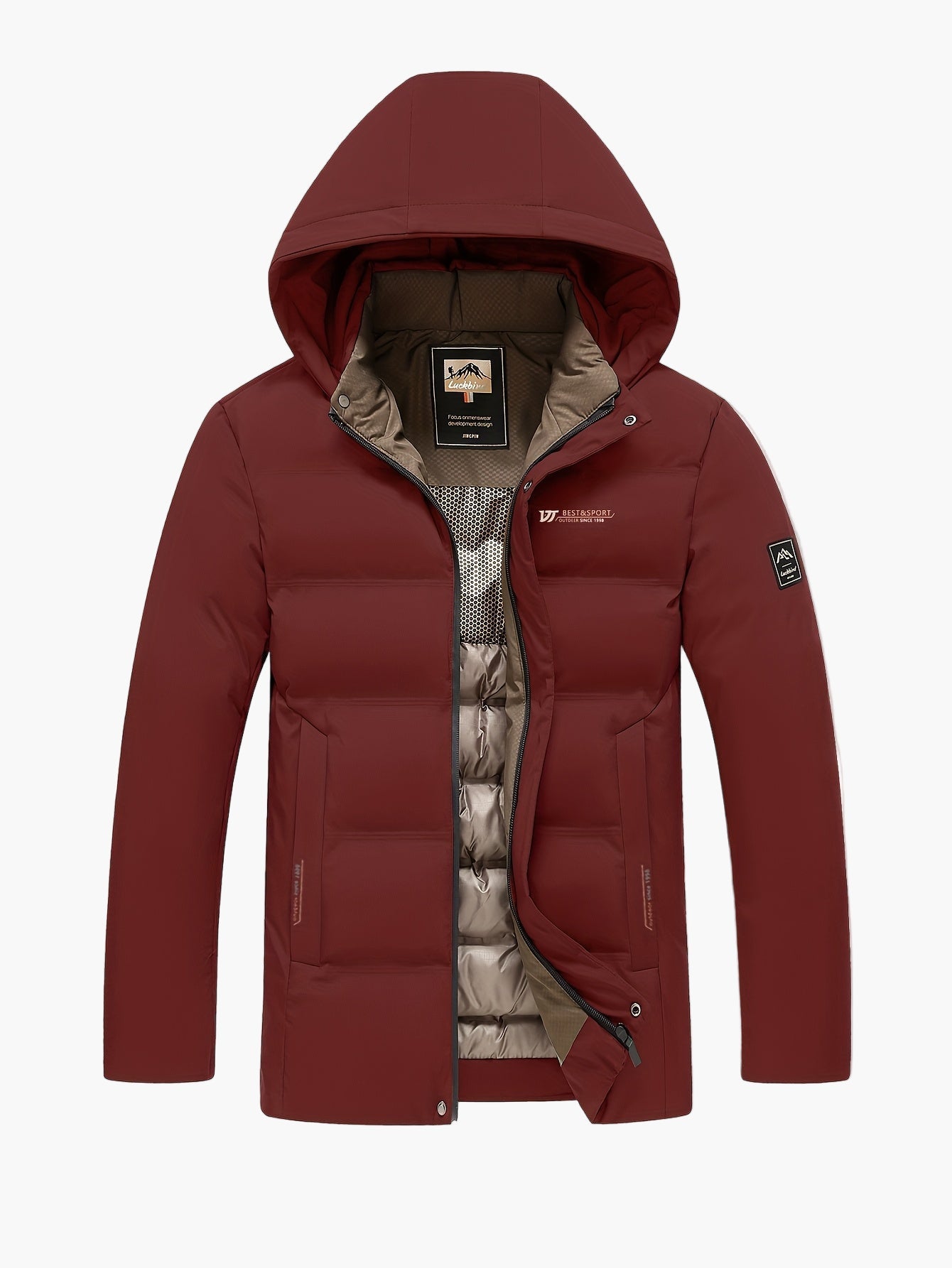 Doudoune à Capuche Homme Style Urbain Hiver Décontracté