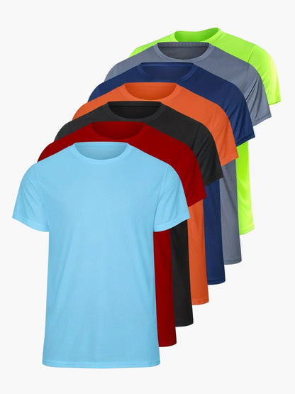 Set med herrsport-T-shirts – Klassisk stil, mångsidig användning, idealisk för träning och fritid