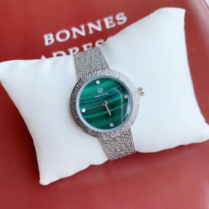 Tanya – Montre Étanche Élégante Vert Aqua pour Femme