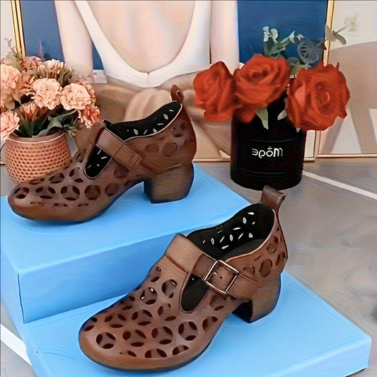 Scarpe Mary Jane con tacco a blocco da donna - Stile alla moda e comfort quotidiano