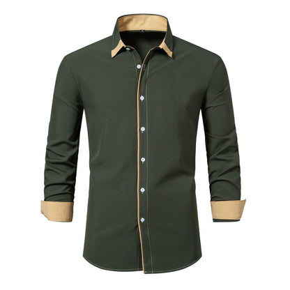Shannon – Chemise décontractée à manches longues avec contraste de couleur