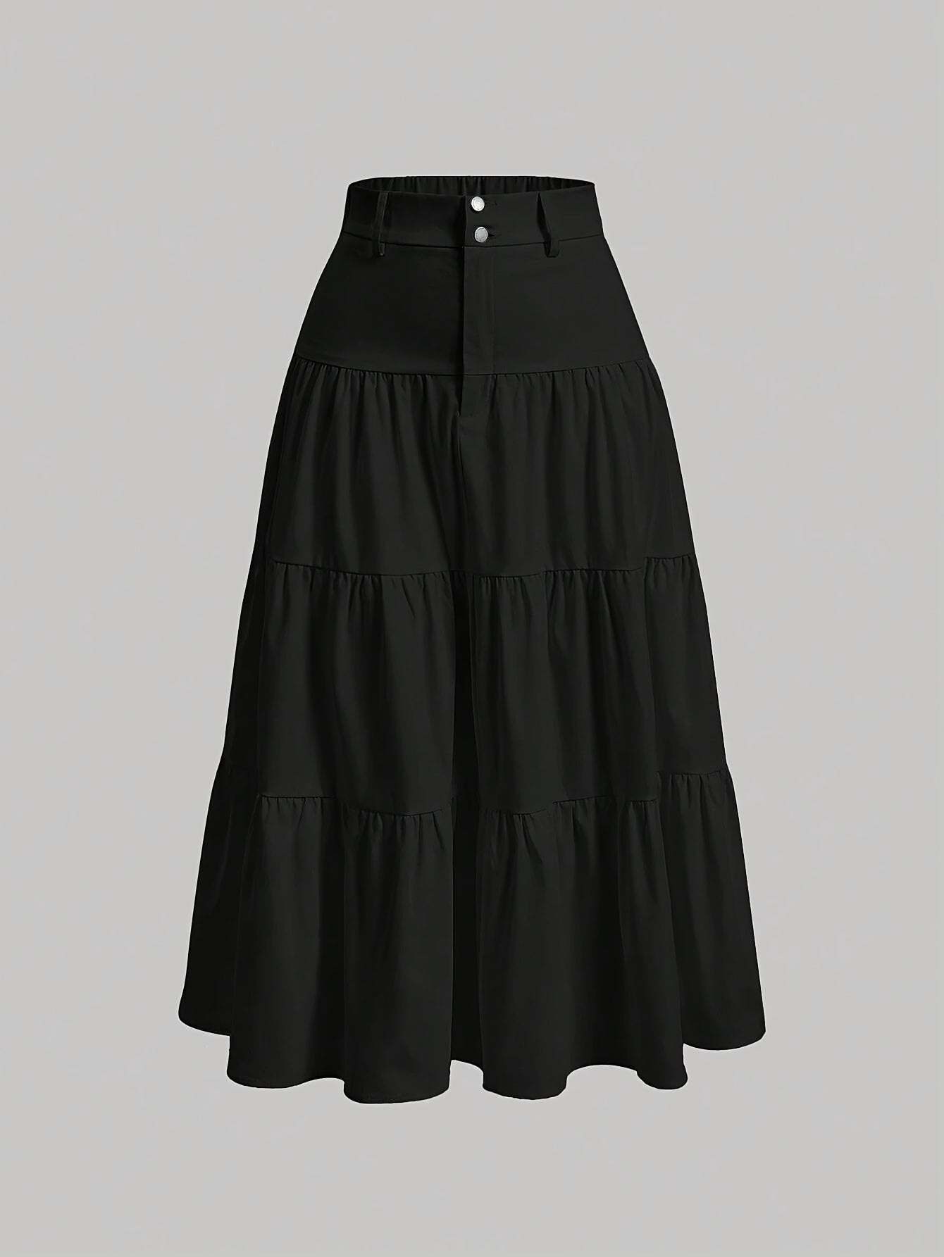 Jupe longue taille haute femme style bohème élégante pour printemps et été