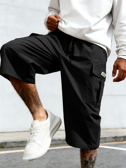 Bermuda cargo décontractée pour homme, style urbain polyvalent