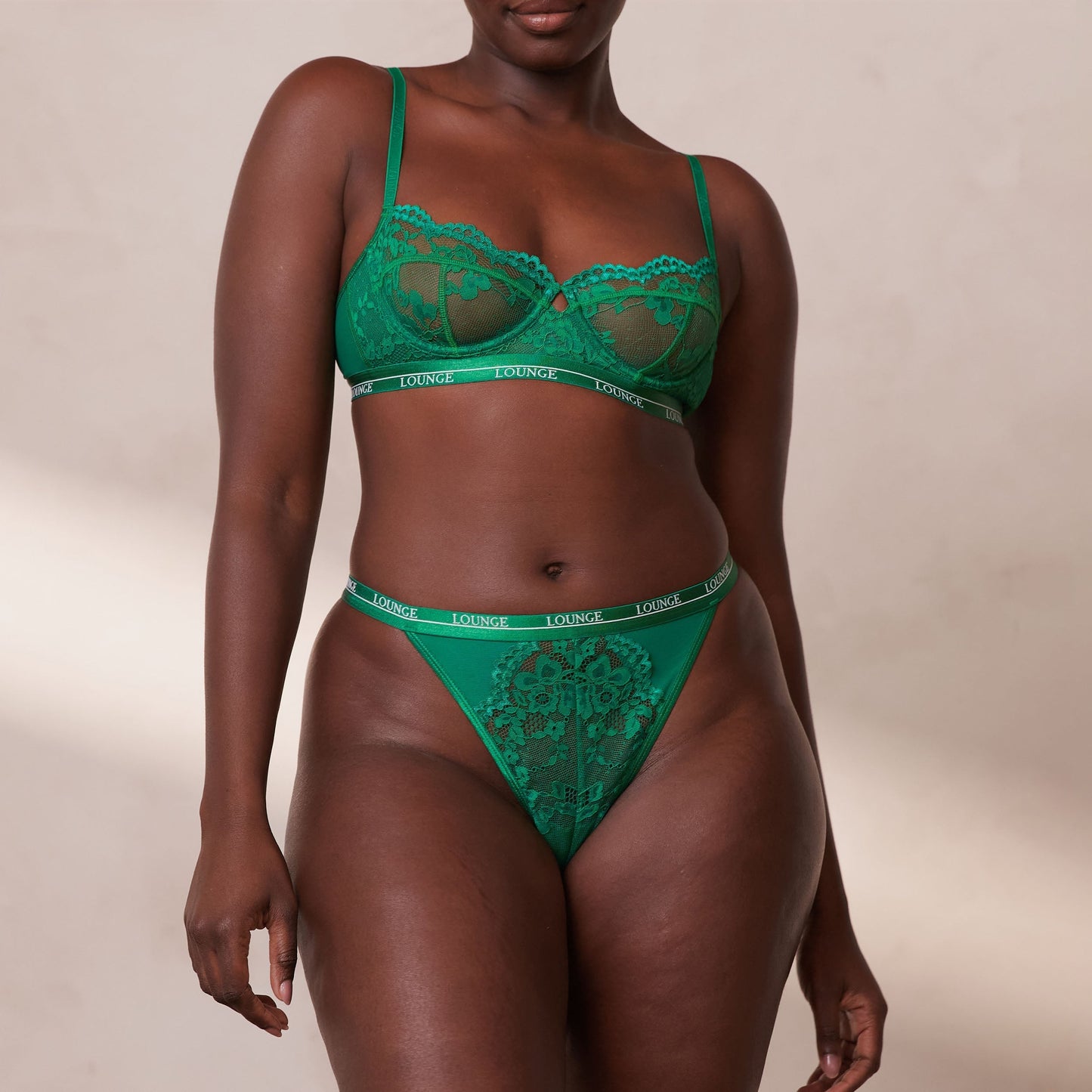 Ruth – Soutien-gorge Balconnet en Vert Émeraude