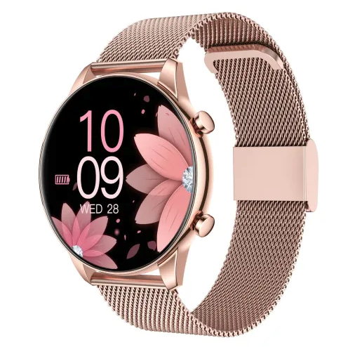 Donna – Montre Connectée Ultra-Fine pour Femme avec Écran Tactile Complet et Fonctions Fitness Polyvalentes