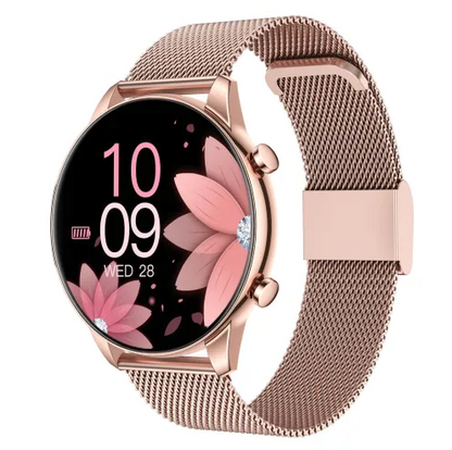 Donna – Montre Connectée Ultra-Fine pour Femme avec Écran Tactile Complet et Fonctions Fitness Polyvalentes